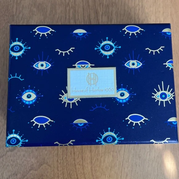 House of Harlow 1960 Gold Hoop Earrings - Picture 3 of 4